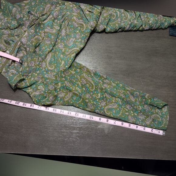 VERONICA BEARD Shala Ruched Paisley Ruffle Dress Size 4 - Picture 9 of 16